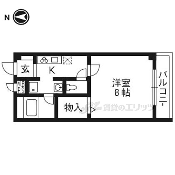 アネックス桂 301｜京都府京都市西京区上桂前田町(賃貸マンション1K・4階・27.08㎡)の写真 その2