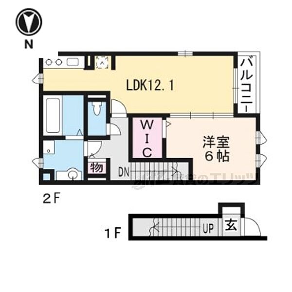 サンフロント美園 203｜京都府南丹市園部町美園町７号(賃貸アパート1LDK・2階・49.90㎡)の写真 その2