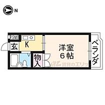 京都府京都市右京区常盤村ノ内町（賃貸マンション1K・3階・17.00㎡） その2