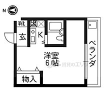 コテージ鹿王 202 ｜ 京都府京都市右京区嵯峨北堀町（賃貸アパート1R・2階・15.00㎡） その2