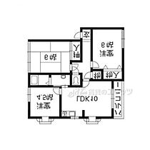 京都府京都市西京区樫原百々ヶ池（賃貸アパート3LDK・2階・57.50㎡） その2