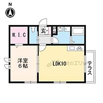 京都府京都市右京区鳴滝本町（賃貸マンション1LDK・1階・43.06㎡） その2