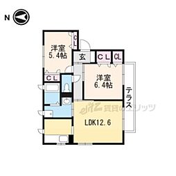 Ｍａｉｓｏｎ　Ｊｏｉｅ 2階2LDKの間取り