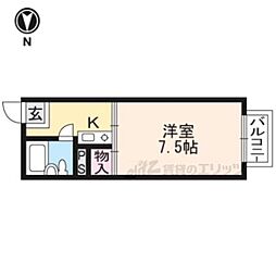MANDARINPALACE 1Kの間取図画像