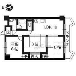 キャッスルササイ 3LDKの間取図画像