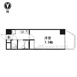 ソレーユコニシ 1Kの間取図画像