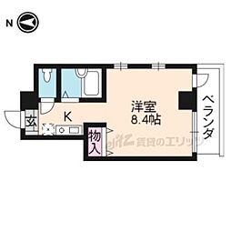 セントガーデン 1Kの間取図画像
