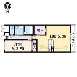 ラカーサフェリーチェ 1LDKの間取図画像
