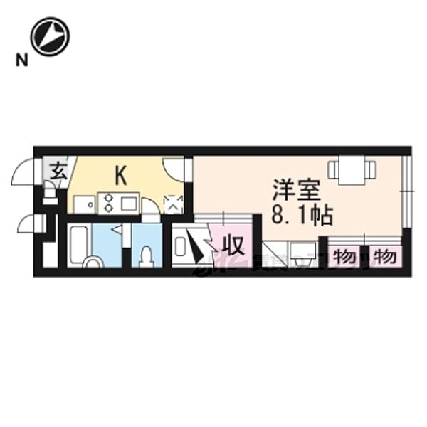 滋賀県蒲生郡日野町松尾(賃貸アパート1K・1階・22.35㎡)の写真 その2