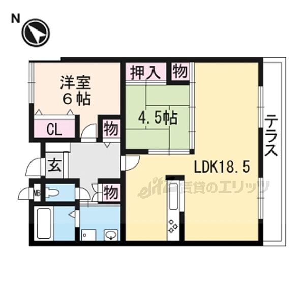 滋賀県守山市勝部5丁目(賃貸マンション2LDK・1階・64.80㎡)の写真 その2