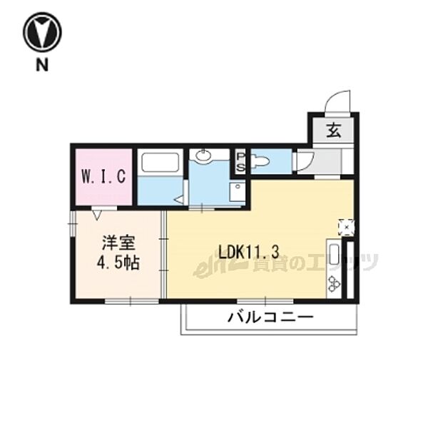 Ｇｒａｃｅ　Ｈｅａｒｔ 203｜滋賀県大津市南志賀3丁目(賃貸アパート1LDK・2階・41.01㎡)の写真 その2