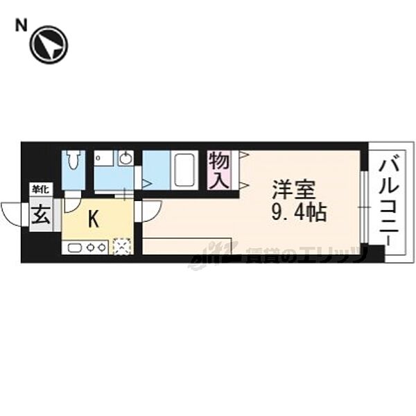 ブエナビスタ南草津 101｜滋賀県草津市野路東3丁目(賃貸マンション1K・1階・26.60㎡)の写真 その2