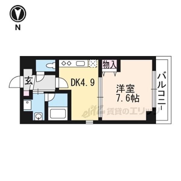 Ｇｒｅｅｎｗｉｃｈ　Ｈｏｕｓｅ 603｜滋賀県大津市大萱1丁目(賃貸マンション1DK・6階・30.45㎡)の写真 その2