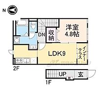 滋賀県米原市下多良2丁目（賃貸アパート1LDK・2階・41.98㎡） その2