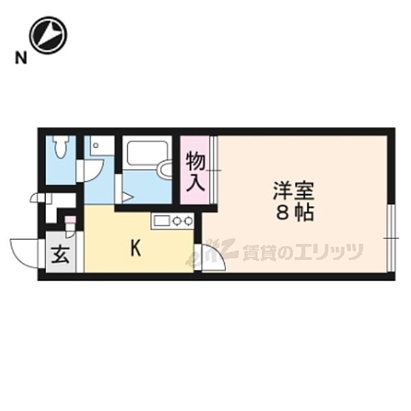 レオパレスブル瀬田 104｜滋賀県大津市大江7丁目(賃貸アパート1K・1階・23.18㎡)の写真 その2