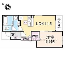 滋賀県彦根市松原（賃貸アパート1LDK・1階・44.17㎡） その2