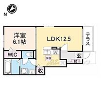 ヴィヴァレス 104 ｜ 滋賀県東近江市林田町（賃貸アパート1LDK・1階・44.70㎡） その2