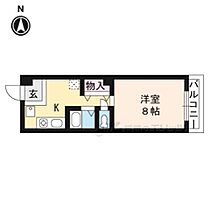 滋賀県草津市追分2丁目（賃貸マンション1K・4階・25.20㎡） その2