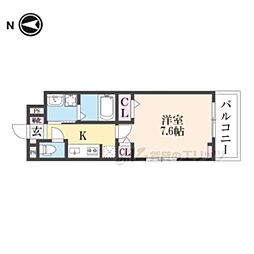 JR東海道・山陽本線 瀬田駅 徒歩14分の賃貸アパート 2階1Kの間取り