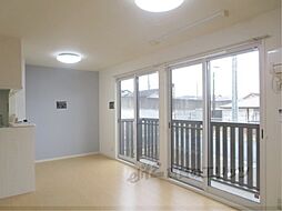 リビングタウン貴生川Ｂ棟 2階2LDKのリビング/ダイニング