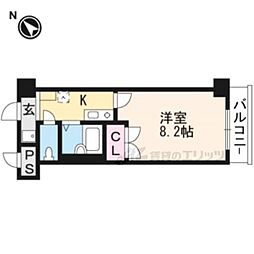 JR東海道・山陽本線 南草津駅 バス15分 クレスト草津下車 徒歩1分の賃貸マンション 6階1Kの間取り