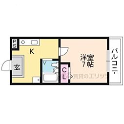 間取図画像 1K