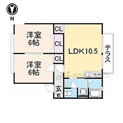 間取図画像 2LDK