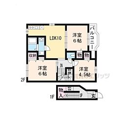 フォレスタ千丈 3LDKの間取図画像