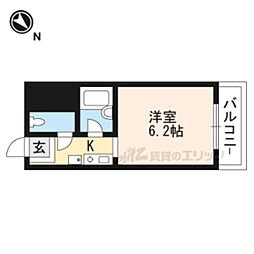 ハイツ玉川5 ワンルームの間取図画像