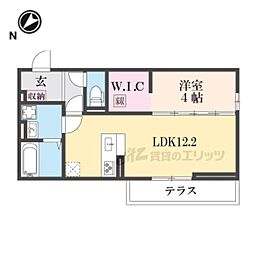 colina一里山 1LDKの間取図画像