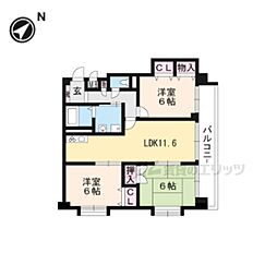 アトレー南草津 3LDKの間取図画像