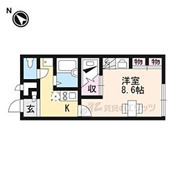 レオパレスG1 1Kの間取図画像