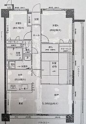 アーサー宗像リベックス 3LDKの間取図画像
