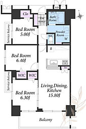 間取図画像 3LDK
