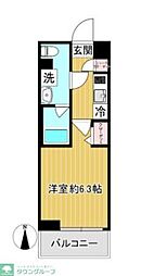 SHOKEN　Residence川崎登戸WEST 1階1Kの間取り