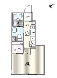 京王線 柴崎駅 徒歩2分の賃貸マンション 1階1Kの間取り