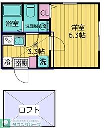 間取図画像 1K