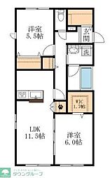 さくら bloom 2LDKの間取図画像