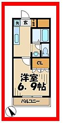 エンジョイライフ 1Kの間取図画像