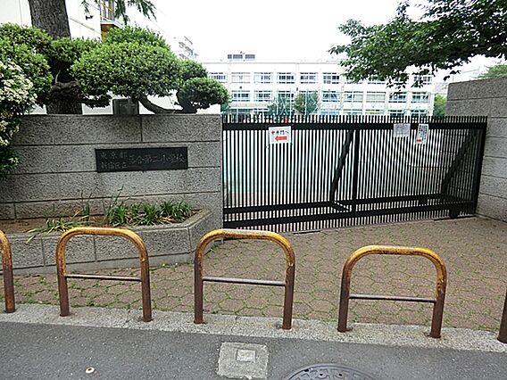 校庭では梅や八...