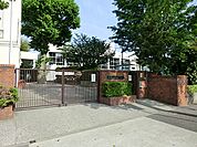 大きなプラタナスの木が学校のシンボルです。部活動は、運動部と文化部の合計14部あります。