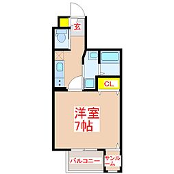 LePhare 1Kの間取図画像