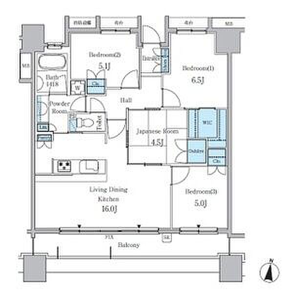 パークアクシス金山WEST ｜愛知県名古屋市中区正木2丁目(賃貸マンション4LDK・9階・82.00㎡)の写真 その2