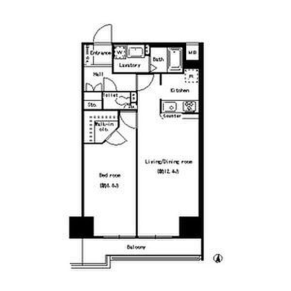 パークアクシス丸の内 ｜愛知県名古屋市中区丸の内2丁目(賃貸マンション1LDK・9階・56.75㎡)の写真 その2