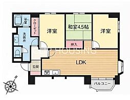 海老名プラーザ10号棟 3LDKの間取図画像