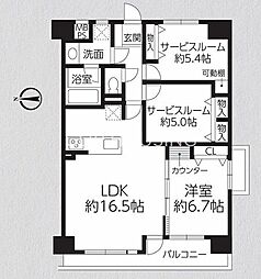 ロイヤルステージ本厚木1 2SLDKの間取図画像
