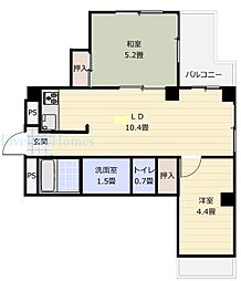 ガーデンヒルズ 2LDKの間取図画像