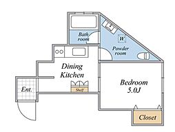 東急目黒線 不動前駅 徒歩10分の賃貸マンション 1階1DKの間取り