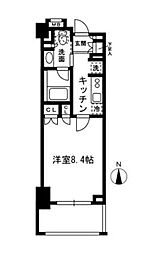 西武新宿線 下落合駅 徒歩5分の賃貸マンション 5階1Kの間取り