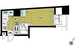 東京メトロ千代田線 代々木公園駅 徒歩1分の賃貸マンション 9階1Kの間取り